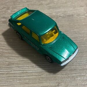 Vintage Majorette 1/62 Scale Saab Turbo #284 Diecast Car Made In France Green